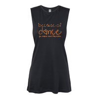 Glitter Dance- Because of dance you dance down aisles - Orange