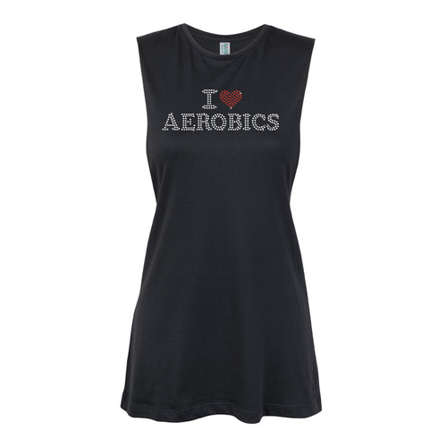 Aerobics - I love Aerobics Muscle Black, (Kids-2)
