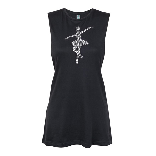 Ballet- Ballet Pointe Muscle Black, (Kids-2)