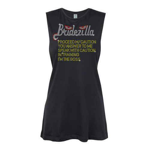 Bridezilla-I'm the Boss Muscle Black, (Kids-2)