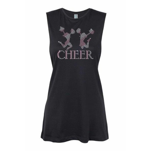 Cheer-Cheer Girls Muscle Black, (Kids-2)