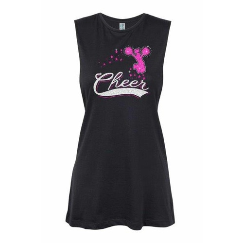Cheer- Cheer- Girl Muscle Black, (Kids-2)