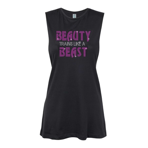 General - Beauty trains like a Beast  Muscle Black, (Kids-2)