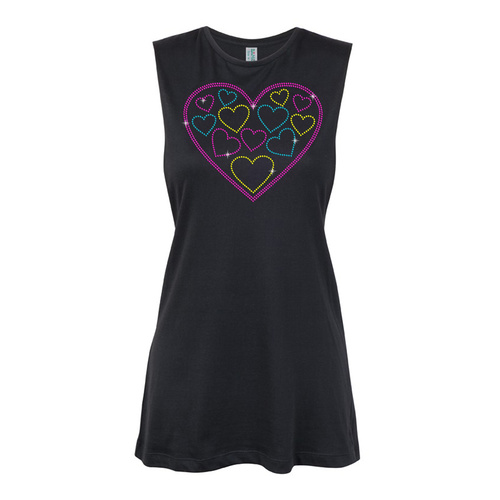 General - Hearts in Heart  Muscle Black, (Kids-2)