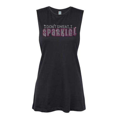 General - I don't sweat I Sparkle  Muscle Black, (Kids-2)