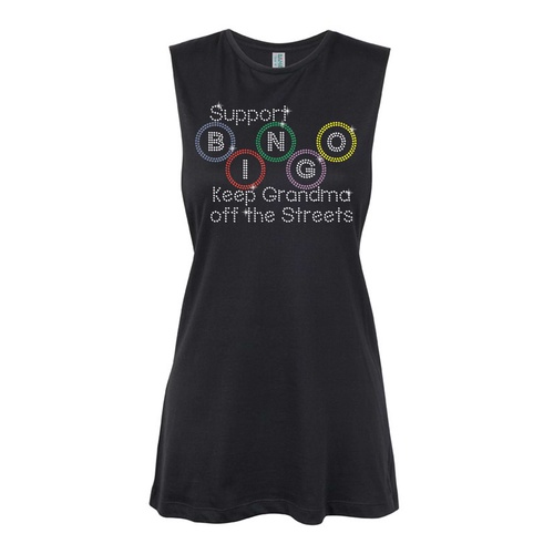 General - BINGO Grandma  Muscle Black, (Kids-2)