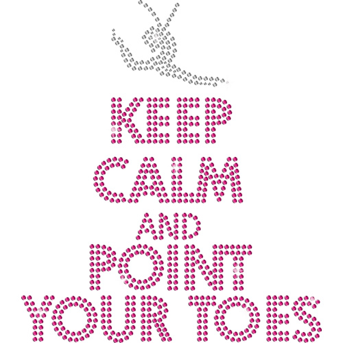 General - Keep Calm and Pointe Your Toes  Big  Muscle Black, (Kids-2)