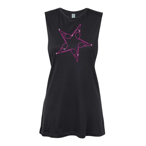 General - Pink Music Star  Muscle Black, (Kids-2)