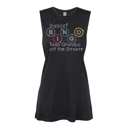 General - BINGO Grandpa  Muscle Black, (Kids-2)
