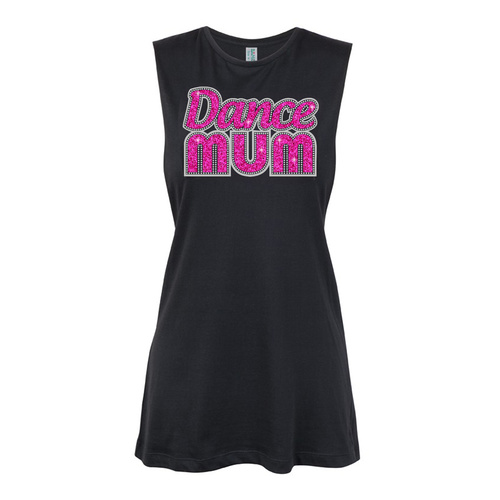 Glitter Dance - Dance Mum  Muscle Black, (Kids-2)