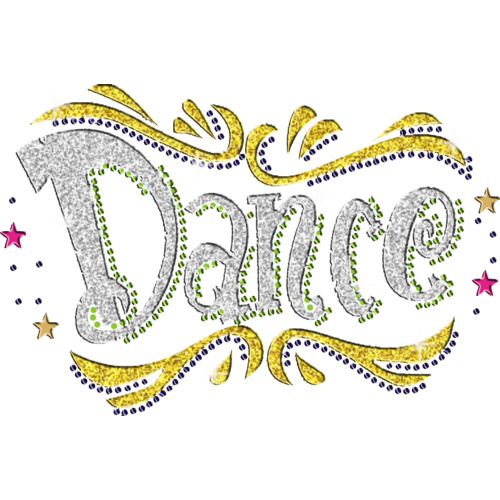 Glitter Dance - Dance Muscle Black, (Kids-2)