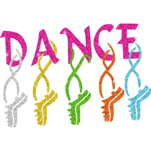 Glitter Dance - Dance Full Pink Muscle Black, (Kids-2)