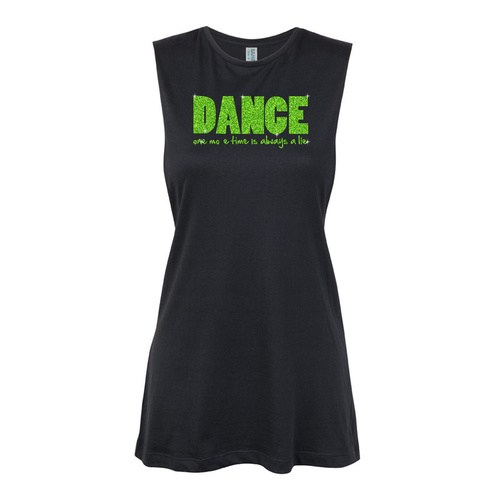 Glitter Dance - Dance one more time is always a lie - Green   Muscle Black, (Kids-2)