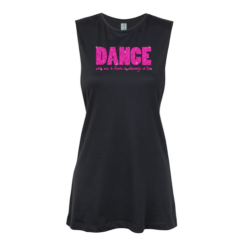 Glitter Dance - Dance one more time is always a lie - Pink      Muscle Black, (Kids-2)