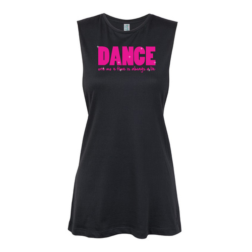 Glitter Dance - Dance one more time is always a lie - Text Pink Muscle Black, (Kids-2)