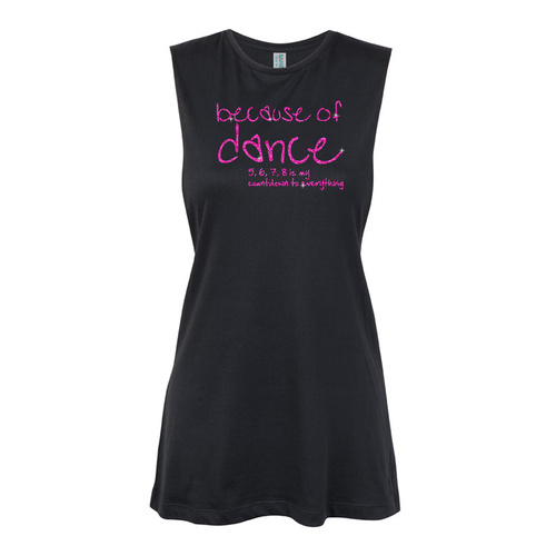 Glitter Dance - 5 6 7 8 is my count down to everything - Pink  Muscle Black, (Kids-2)