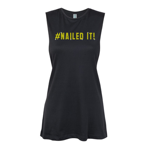 Glitter General - Nailed It - Text Gold Muscle Black, (Kids-2)