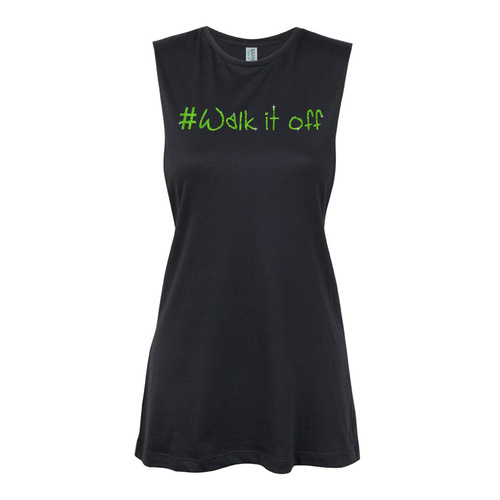 Glitter General - walk it off - Green 2 Muscle Black, (Kids-2)
