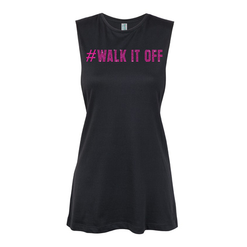 Glitter General - walk it off - Pink Muscle Black, (Kids-2)