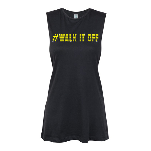 Glitter General - walk it off - Yellow Muscle Black, (Kids-2)