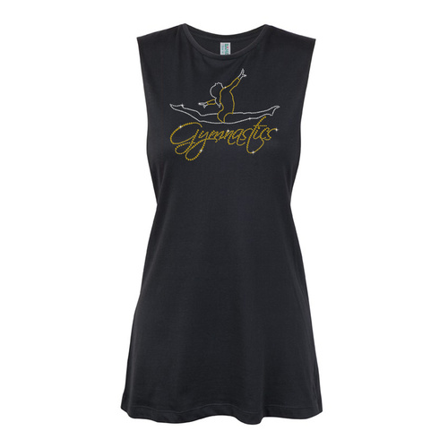 Gymnastic  - Splitting Gymnast over Gymnastics  Muscle Black, (Kids-2)