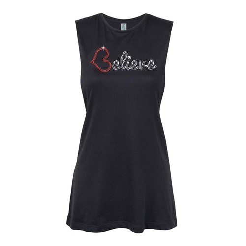 Inspirational-Believe Heart  Muscle Black, (Kids-2)