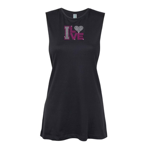  Love - I Mini I Love Squared Muscle Black, (Kids-2)