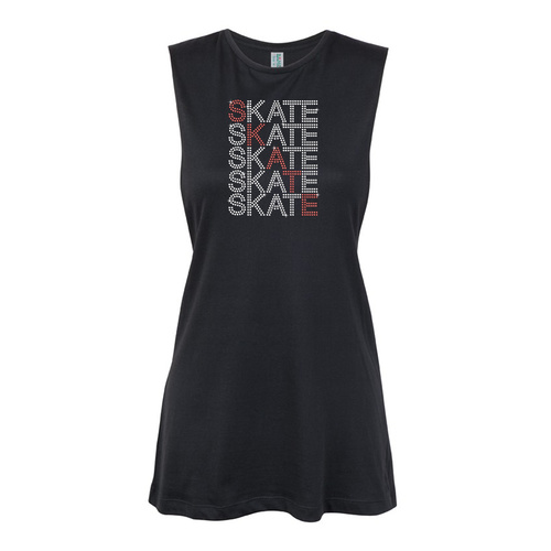 Skate-  5 X Skate-Red Muscle Black, (Kids-2)
